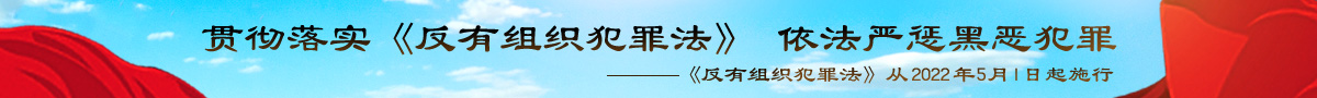 贯彻落实《反有组织犯罪法》 依法严惩黑恶犯罪